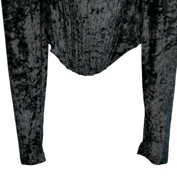 Dolls Kill Widow Transformed Kiss Corset Top S Fairy Goth Velvet Punk L/SL  Crop - Picture 6 of 12